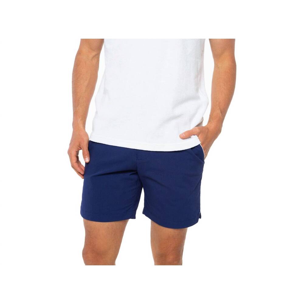 NEW CRIQUET men's court old school kick-around short in navy
